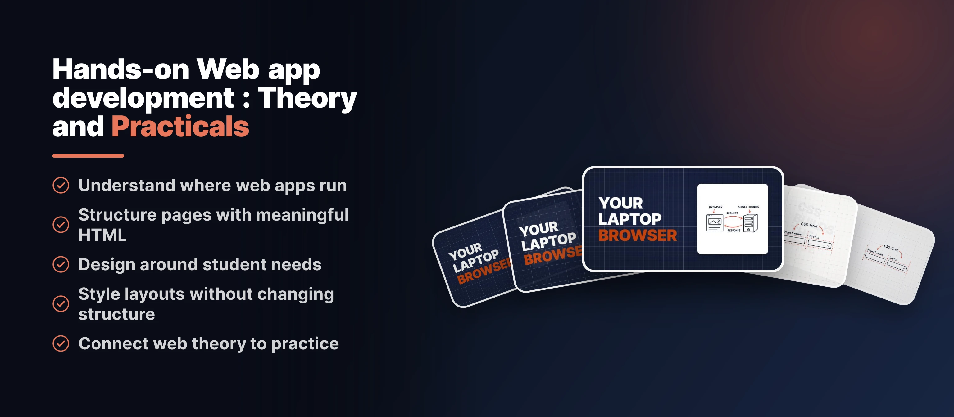 Hands-on Web app development : Theory and Practicals