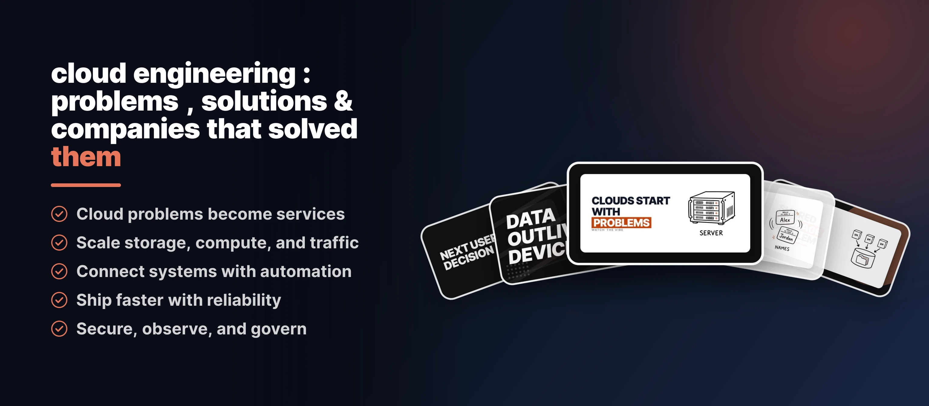 cloud engineering : problems , solutions & companies that solved them